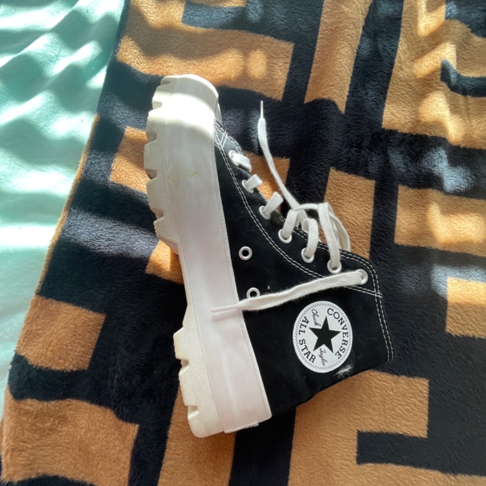 Converse platform high top black shoes - Picture 2 of 3